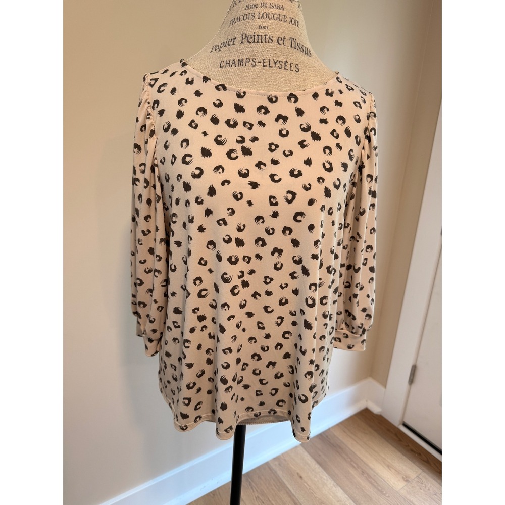 Beacon Apparel Women's Black/White Blouse Size L‎